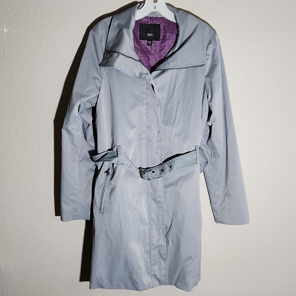 Mossimo Coat Womens Trench dress coat size XXL Gray